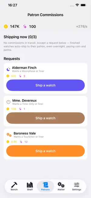 ClockmakersBench screenshot 3