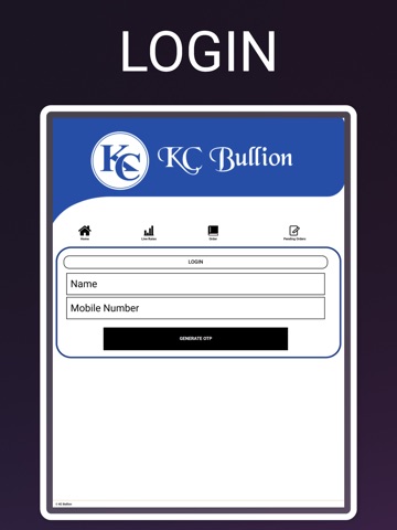 KC Bullion iPad screenshot