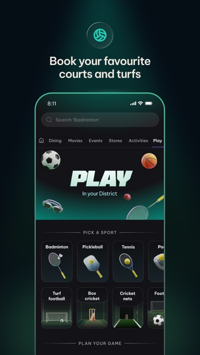 District: Movies Events Dining App Store preview screenshot 9