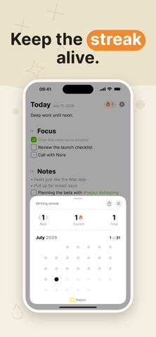 Hejour - Daily Notes & Todos Screenshot 4 of 7