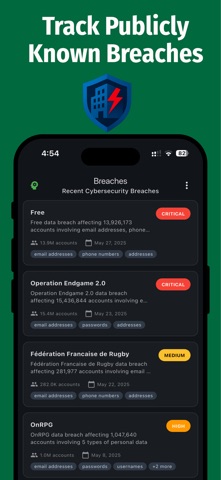 CyberPrism: Threat Tracker iPhone screenshot