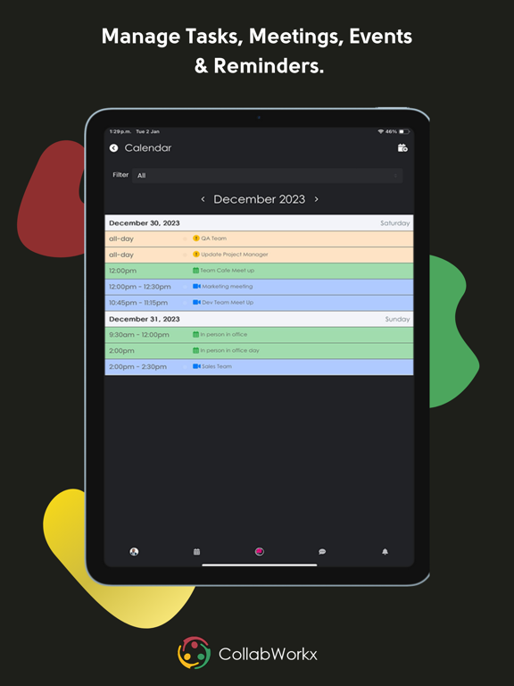 CollabWorkx iPad screenshot 7 - Productivity app