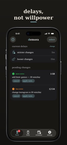 demora — screen time delays Screenshot 1 of 6