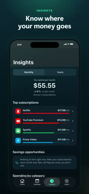 Tako - Subscription Tracker screenshot 3