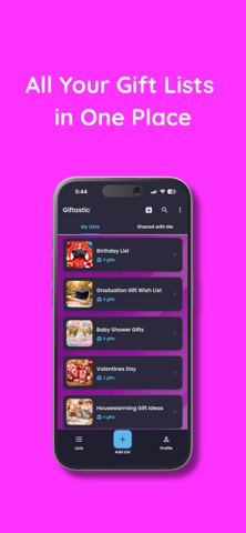 Giftastic - Gift Lists Screenshot 1 of 6