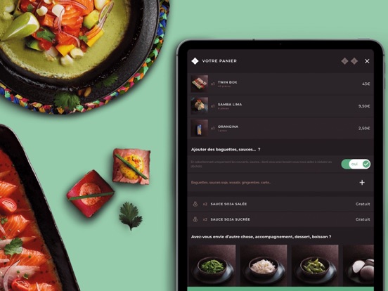 Côté Sushi, livraison de repas iPad screenshot 4