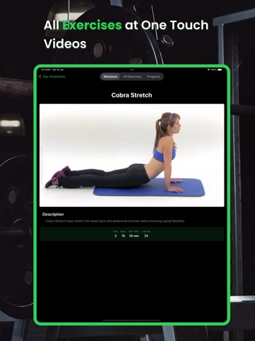 Stretching Exercise Fitness iPad screenshot