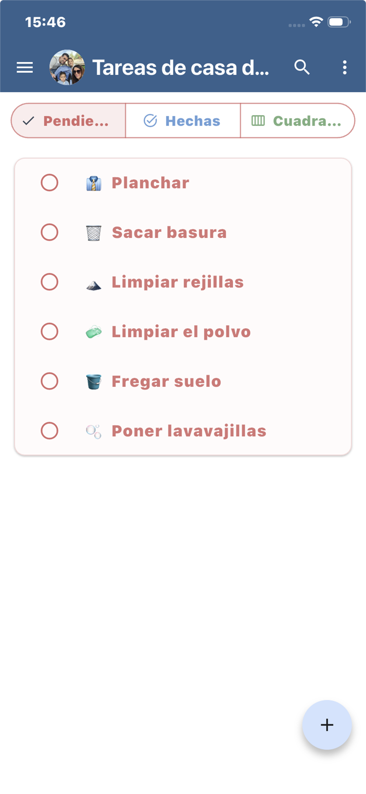En Familia listas screenshot 5
