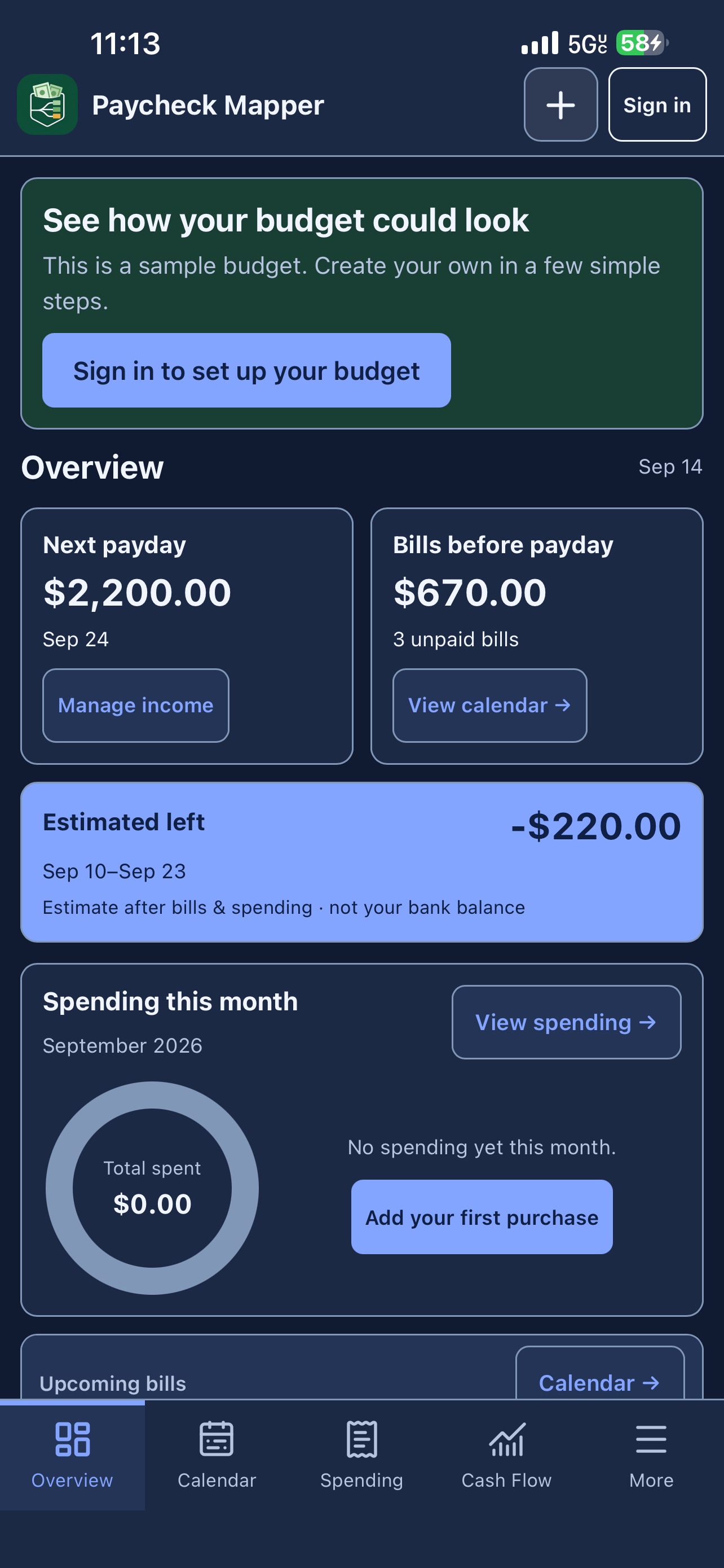 Screenshot 5 of Paycheck Mapper