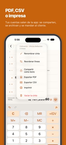 Cinta: Calculadora con Notas screenshot 3