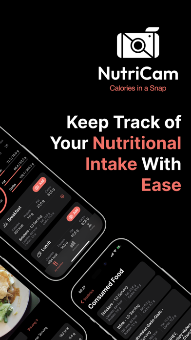 NutriCam: Calories in a Snap iPhone screenshot