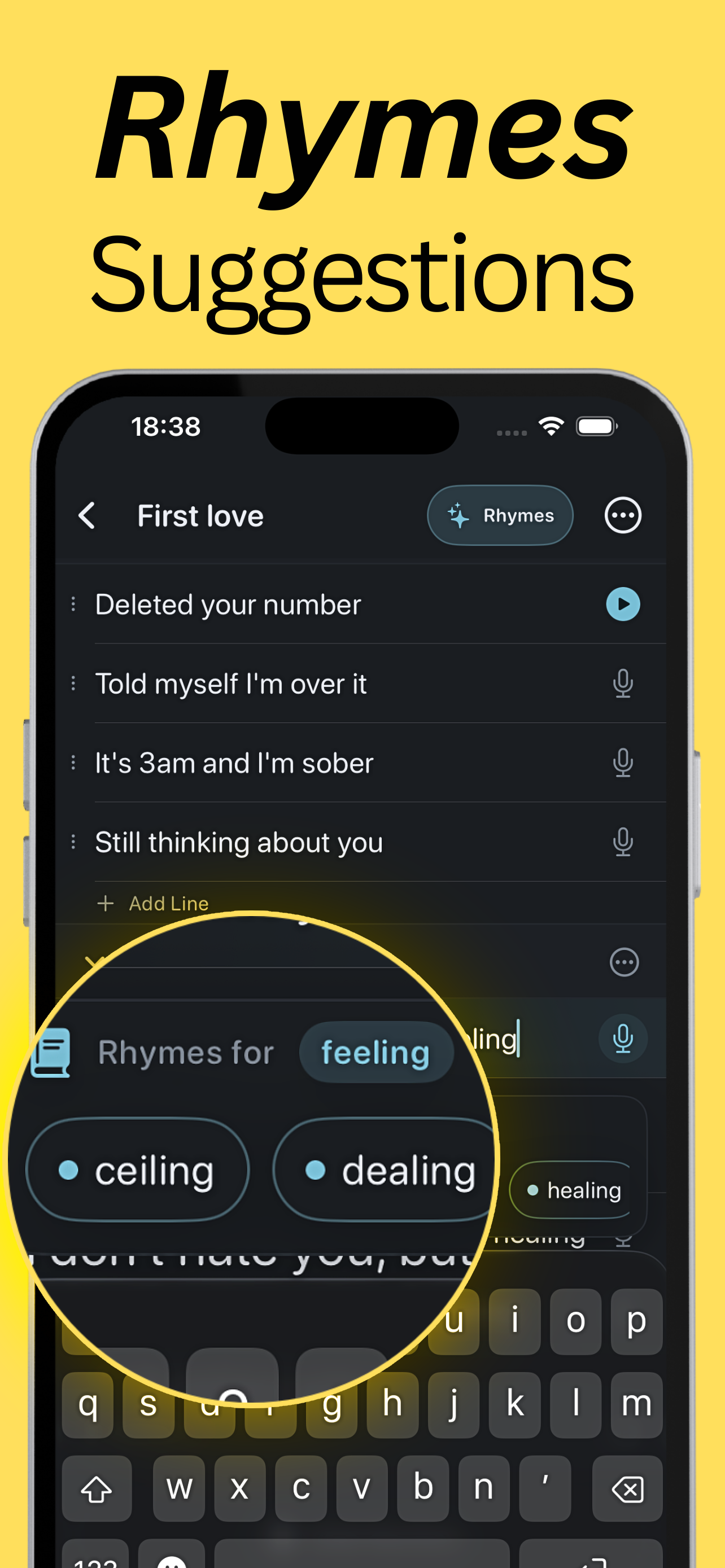 Song Writing App + screenshot 3