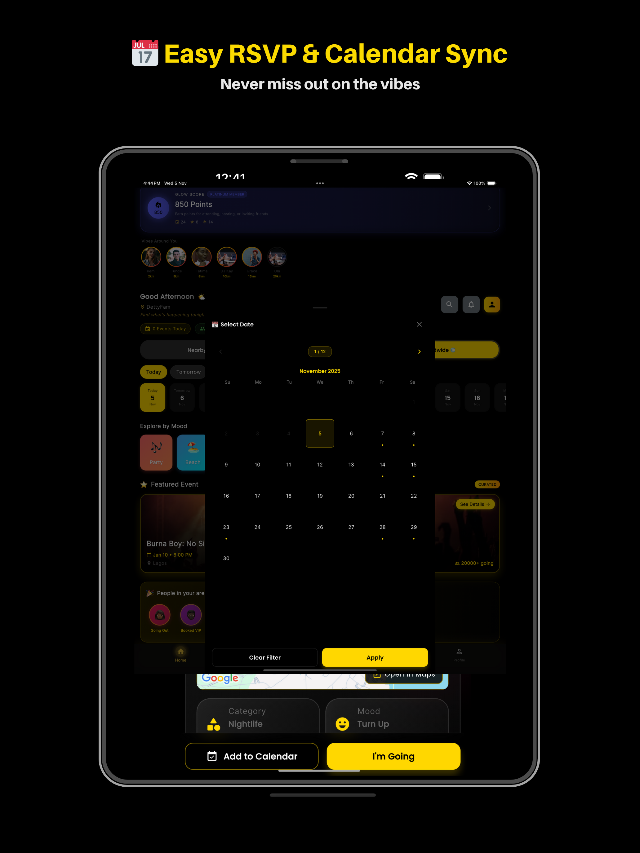 Detty App - Nightlife & Events
