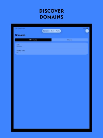 Aube - Ethical social network iPad screenshot