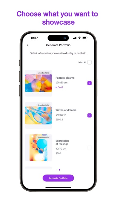 Wall Portfolio for Artist Screenshot
