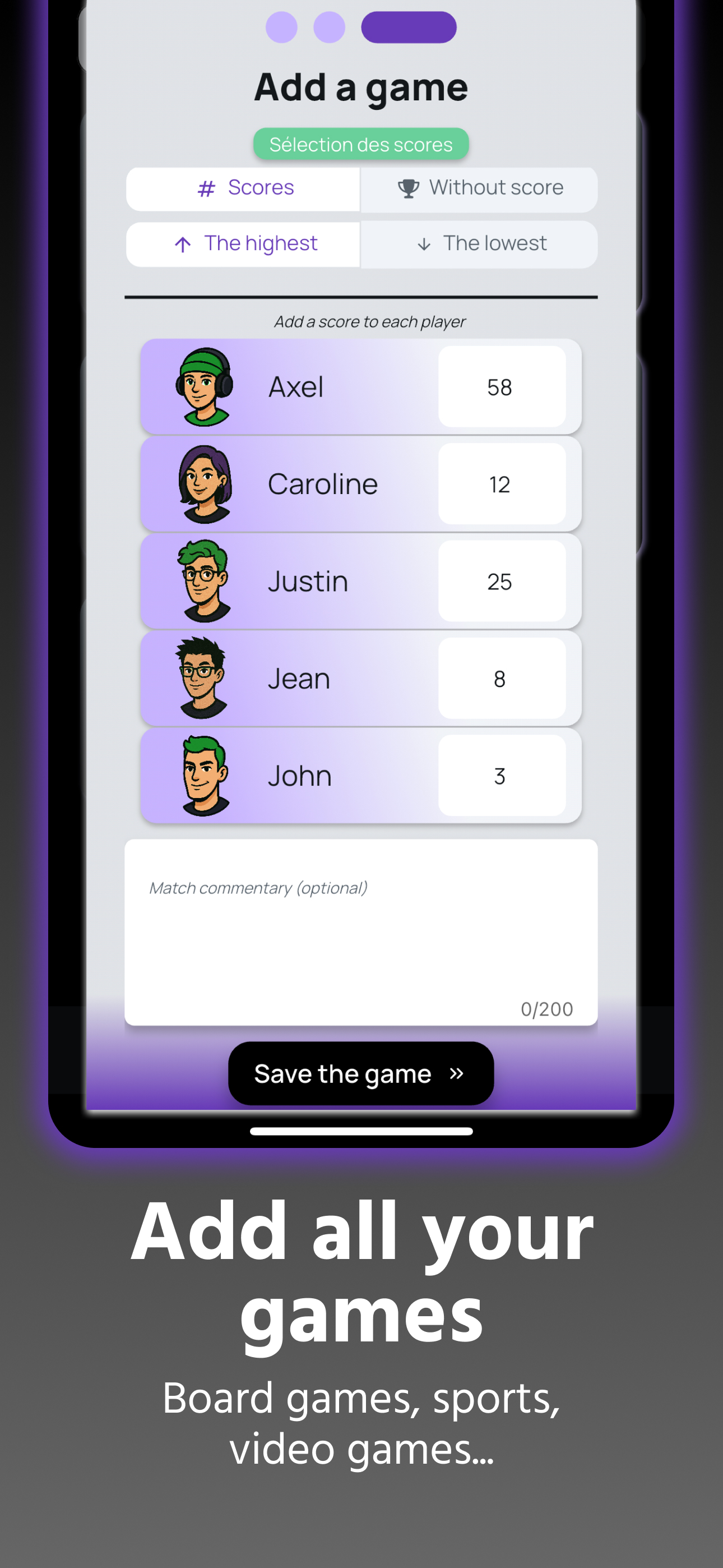 Score keeper & point counter