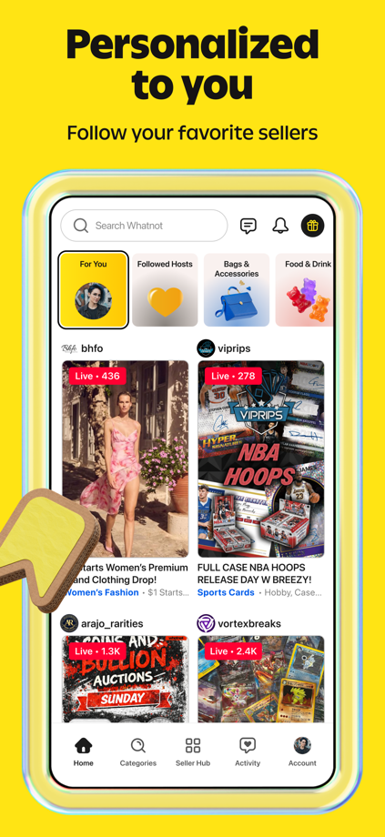 Whatnot: Shop, Sell, Connect 的 App Store 截图 6