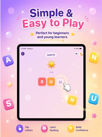 TapSpell: Word Puzzle Games iPad screenshot