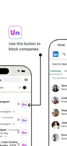 Un: Web Extension for LinkedIn screenshot #2 for iPhone