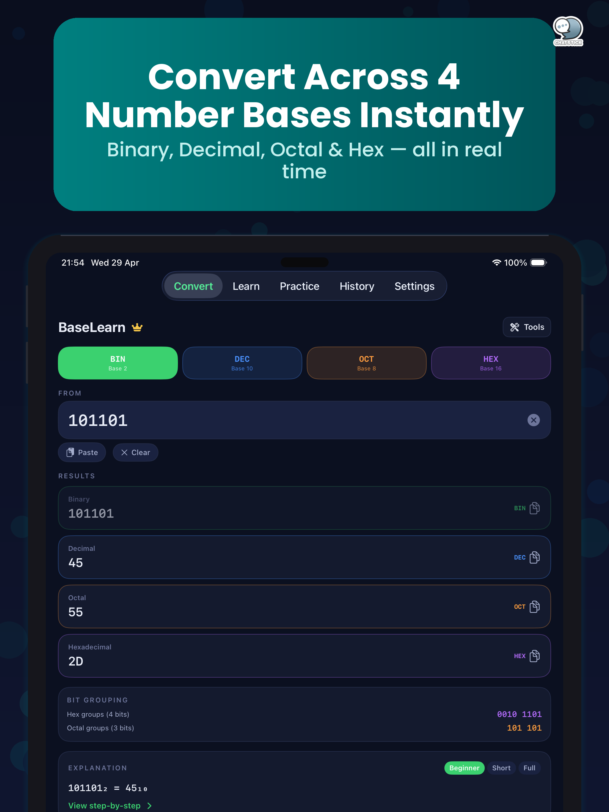 BaseLearn by ChatStick