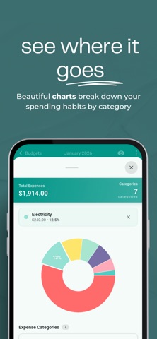 Bogeti: Simple Budget Planner screenshot