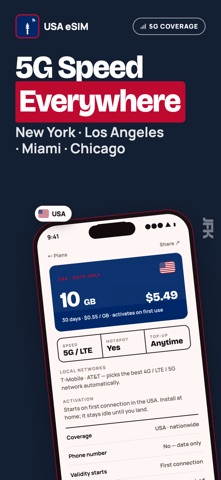 USA eSIM: Data, Calls & Number Screenshot 4 of 8