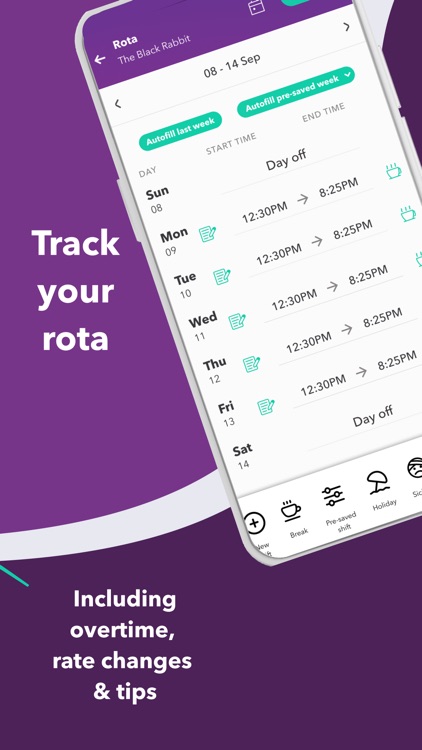 wac - shift & earnings tracker screenshot-3