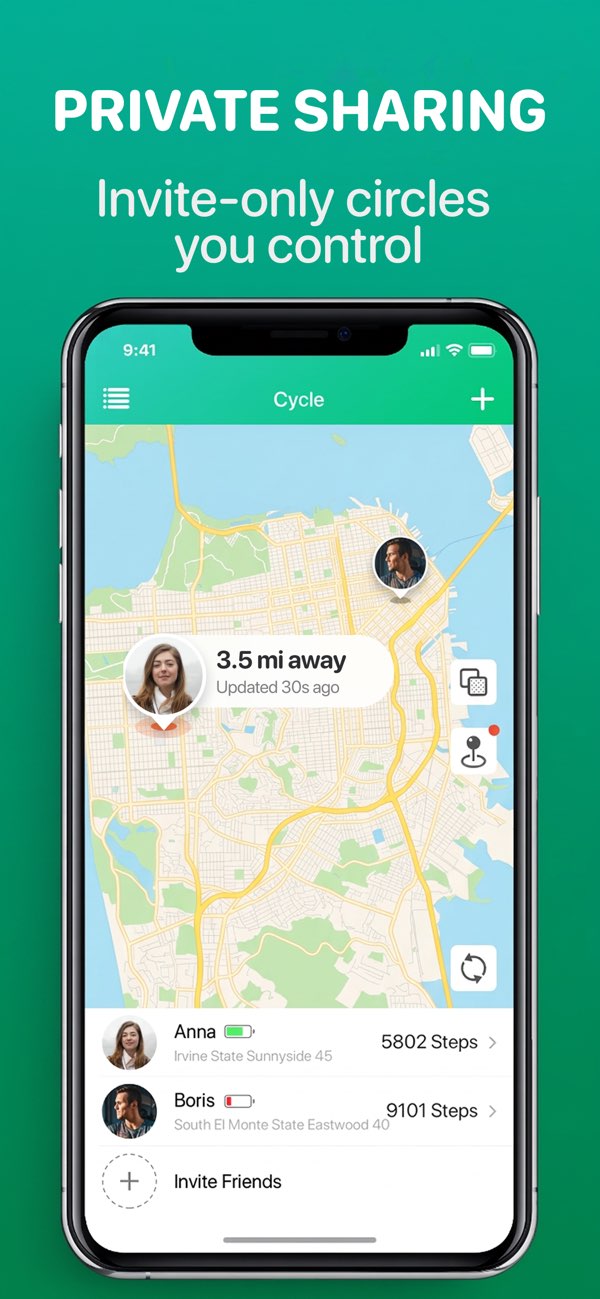 Find My Friends · Family Phone App Store screenshot 2