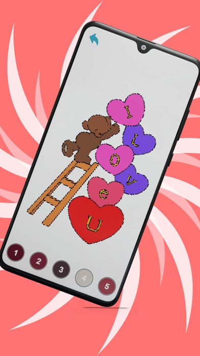 Valentines Pixel Coloring Bookのおすすめ画像5