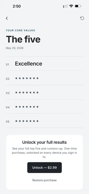 Core Values: Find Yours screenshot 6 of 7
