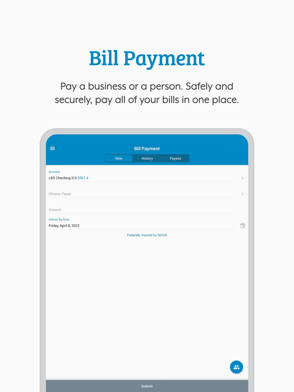 LBS Financial CU iPad screenshot 3 - Finance app
