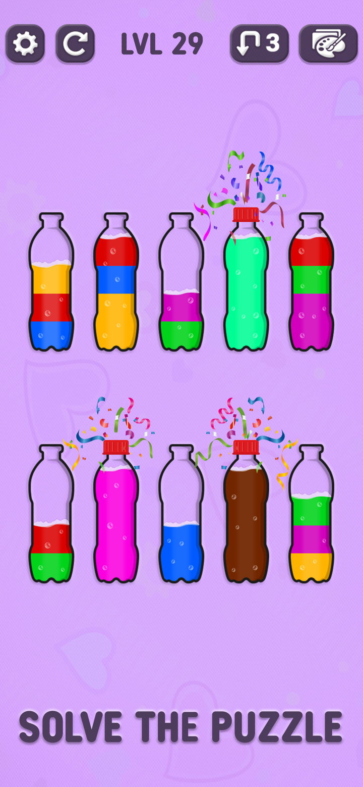 SortPuz 3d - Soda water Sort screenshot 3
