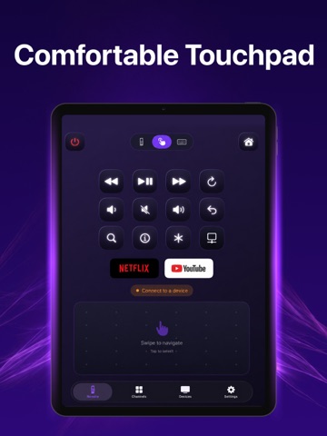 Roku · Remote Control TV iPad screenshot