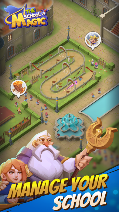 Idle Fantasy Magic School:TD Screenshot