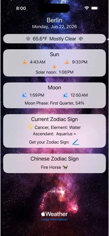 Sun & Moon Zodiac Screenshot 1 of 3