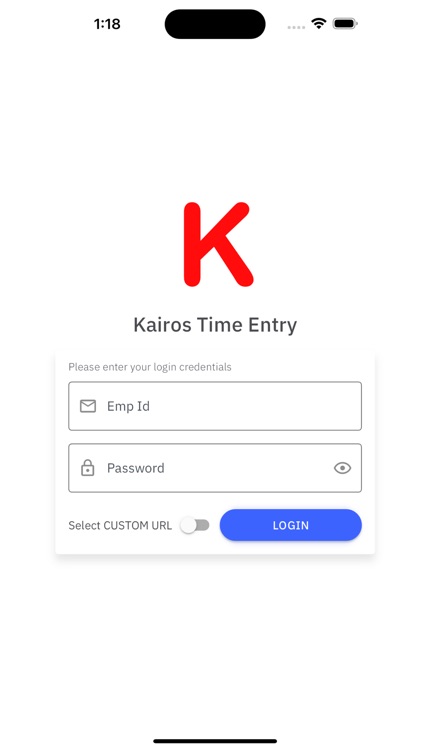 Kinetic Time Entry