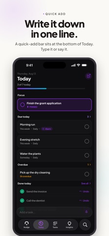 Nudge: Reminders & To-Do List iPhone screenshot