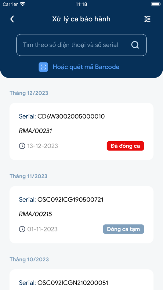 #2. SK KT BẢO HÀNH (iOS) 由: Pham Thi Tho