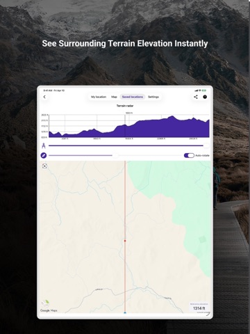 My Altitude and Elevation GPS iPad screenshot