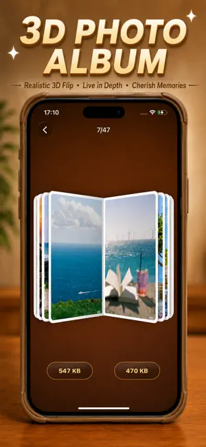 FlipPhotos：3D Flip Photos screenshot 2