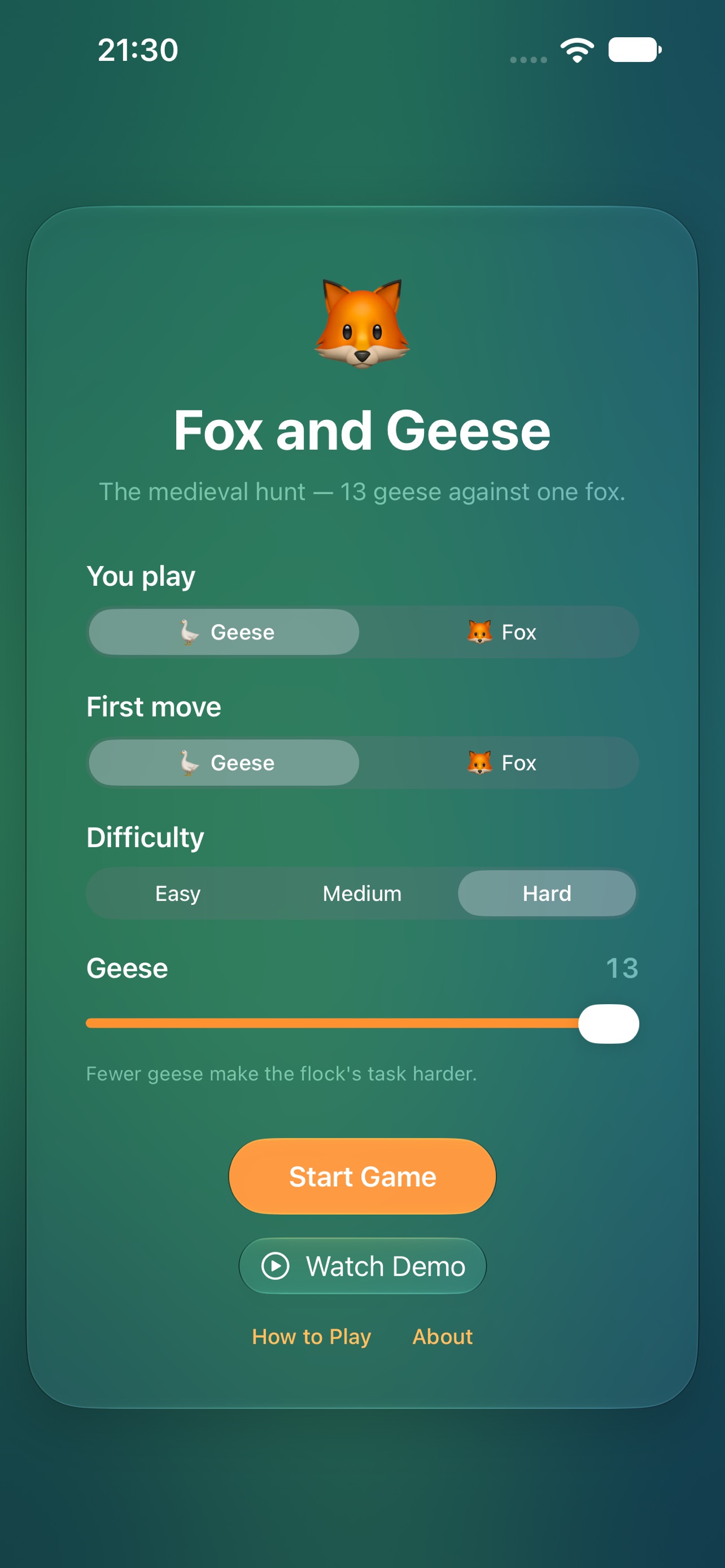Screenshot 1 of Fox And Geese