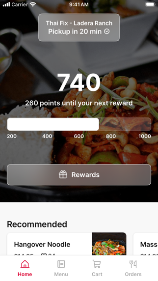 Thai Fix iPhone screenshot 1 - Food & Drink app