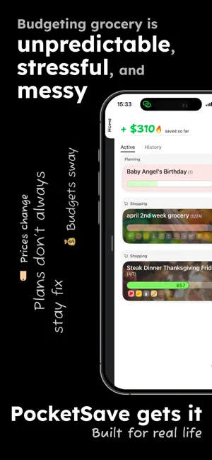 PocketSave: Grocery List iPhone screenshot 1