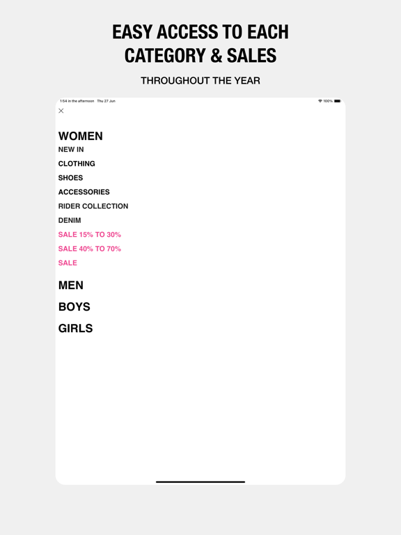 ZANDO iPad screenshot 4 - Shopping app