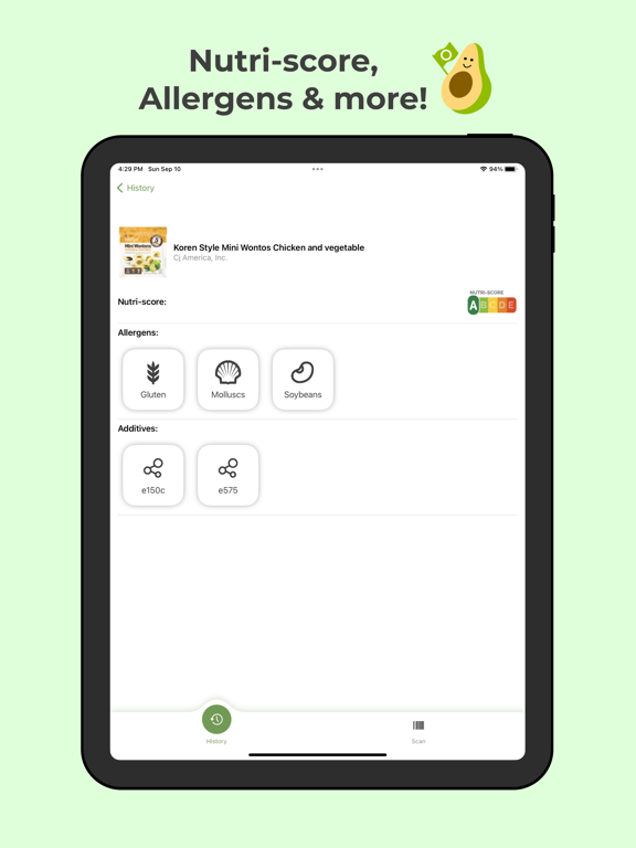 Screenshot #6 pour NutriCado: Food Scanner