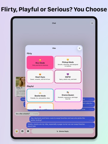 Wing Rizz AI: Dating Assistant iPad screenshot