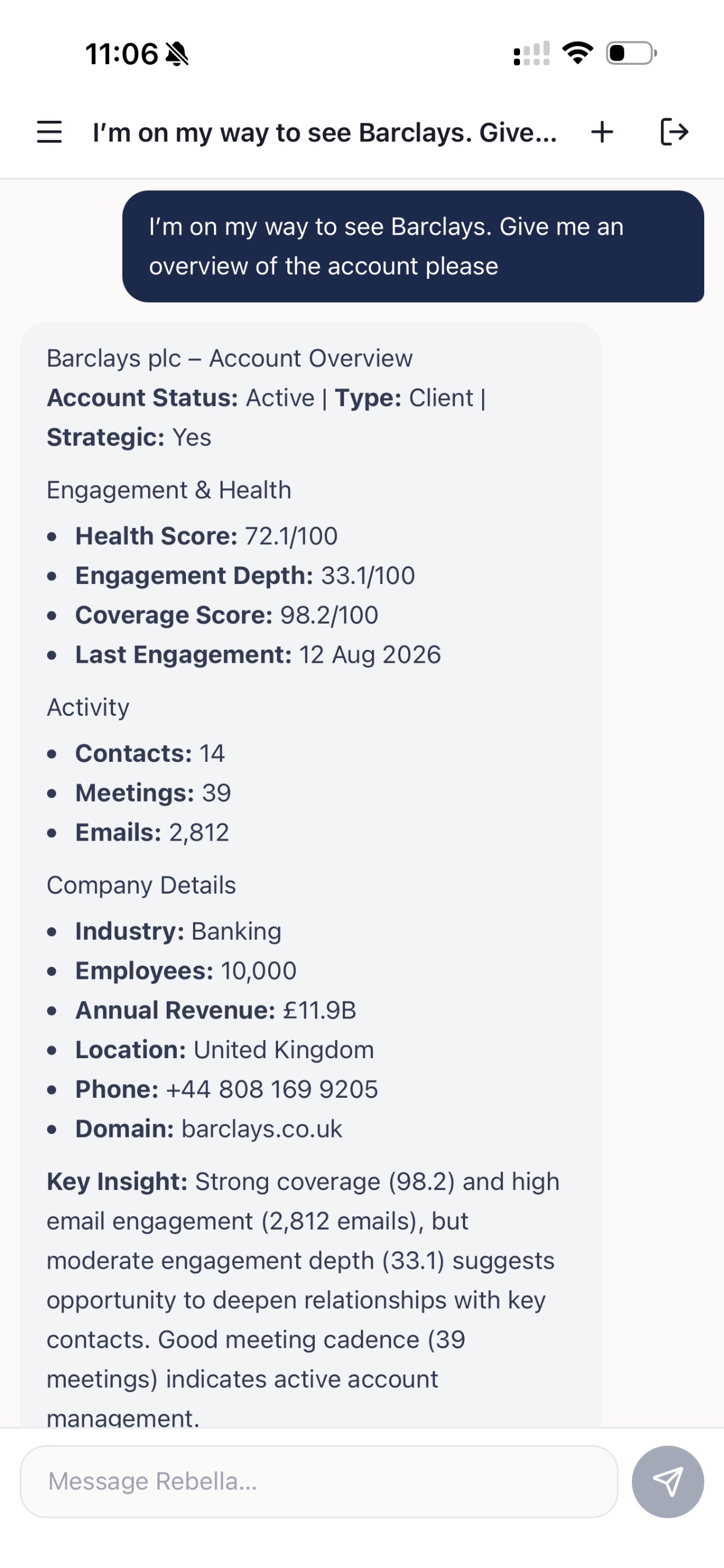 Screenshot 1 of Rebel Mobile Assistant