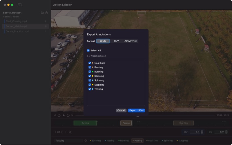 Screenshot #2 pour Action Labeler