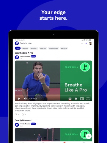 Gotta Tennis: Racket Hub iPad screenshot
