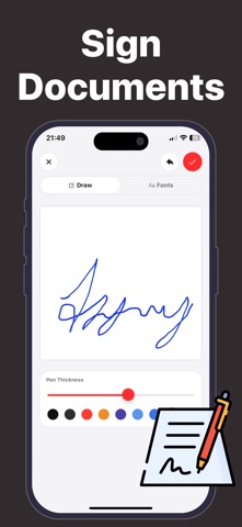 Signature Scanner: Sign PDF iPhone screenshot